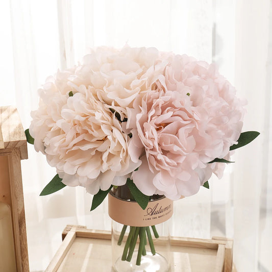 Blush - Silk Artificial Peony Bouquet