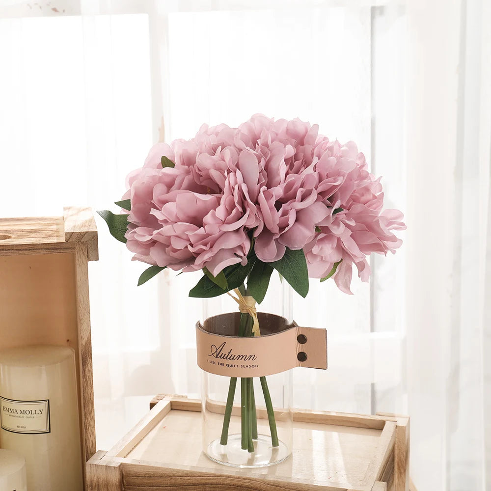 Blush - Silk Artificial Peony Bouquet