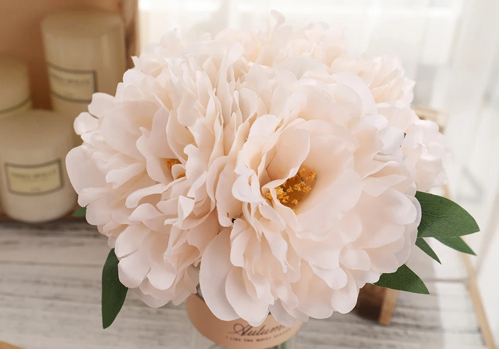 Blush - Silk Artificial Peony Bouquet